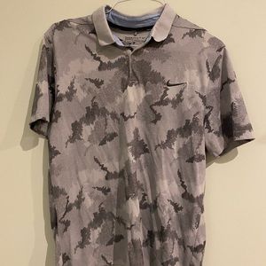 💥 Nike Grey Camo Golf Shirt - Modern Fit 💥